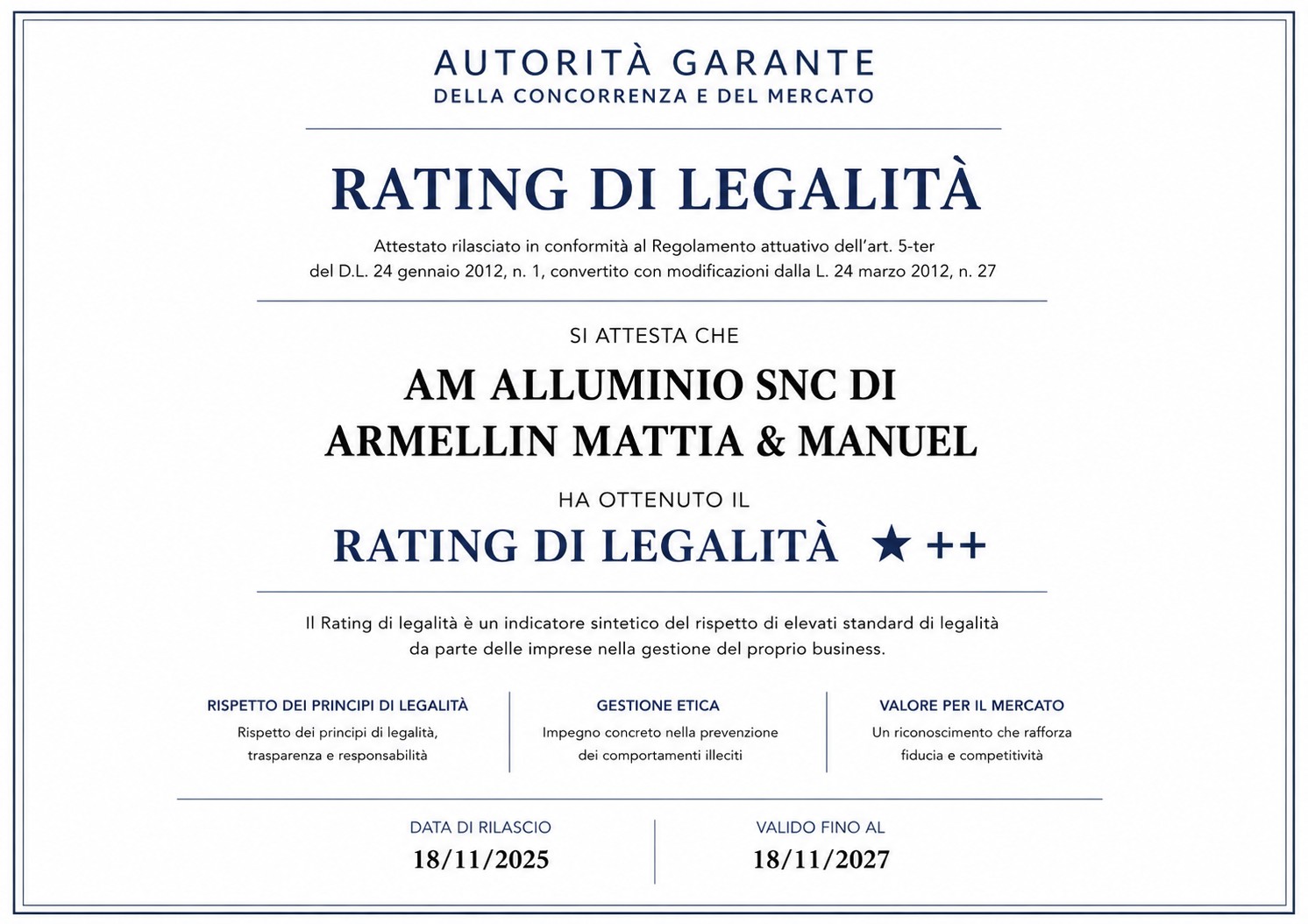 Rating di legalità